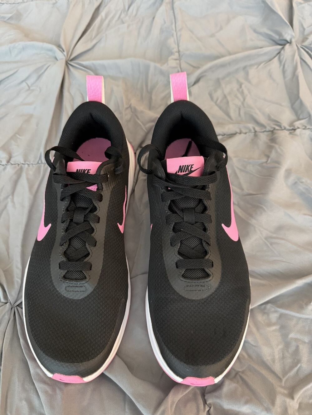 Size 9.5 - Nike Promina Black Pink Walking Shoe Women Hot Girl Walk